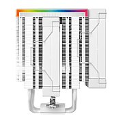 Cooler Procesor DEEPCOOL AK620 DIGITAL PRO ALB, marime heatsink 127x110x157mm, 2 ventilatoare, viteza ventilatoare 500-1750 RPM +/- 10%, Airflow: 60.89 CFM,  Suport AMD: AM4/AM5, suport INTEL: LGA 1851/1700/1200/1151/1150/1155/2011-v3/2011/2066, nivel de zgomot: 28 dBA