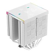 Cooler Procesor DEEPCOOL AK620 DIGITAL PRO ALB, marime heatsink 127x110x157mm, 2 ventilatoare, viteza ventilatoare 500-1750 RPM +/- 10%, Airflow: 60.89 CFM,  Suport AMD: AM4/AM5, suport INTEL: LGA 1851/1700/1200/1151/1150/1155/2011-v3/2011/2066, nivel de zgomot: 28 dBA