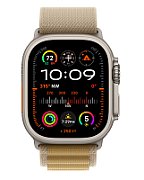 Apple Watch Ultra 2 GPS + Cellular 49mm Natural Titanium Case with Tan Alpine Loop - Large