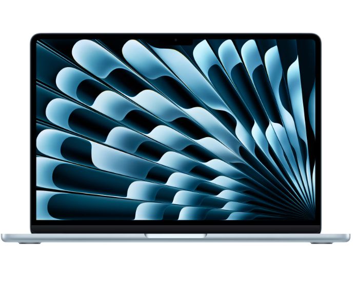 Laptop Apple MacBook Air MC6T4RO/A, 13.6 inch 2560 x 1664, Apple M4 10-Core (10 C / 10 T), 16 GB RAM, 256 GB SSD, Apple 8-Core GPU, Mac OS, Sky Blue