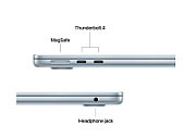 Laptop Apple MacBook Air MC6T4RO/A, 13.6 inch 2560 x 1664, Apple M4 10-Core (10 C / 10 T), 16 GB RAM, 256 GB SSD, Apple 8-Core GPU, Mac OS, Sky Blue