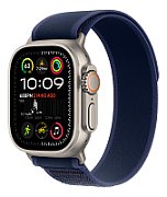 Apple Watch Ultra 2 GPS + Cellular 49mm Natural Titanium Case with Blue Trail Loop - S/M