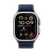 Apple Watch Ultra 2 GPS + Cellular 49mm Natural Titanium Case with Blue Trail Loop - S/M