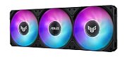 Cooler Procesor ASUS TUF GAMING LC III 360 ARGB LCD, marime radiator 397mm, 3x120mm, viteza ventilatoare 650-2600 RPM +/- 10%, Suport AMD: AM5 AM4, suport INTEL: LGA 1851/1700/1200