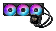 Cooler Procesor ASUS TUF GAMING LC III 360 ARGB LCD, marime radiator 397mm, 3x120mm, viteza ventilatoare 650-2600 RPM +/- 10%, Suport AMD: AM5 AM4, suport INTEL: LGA 1851/1700/1200