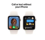 Apple Watch SE GPS + Cellular 44mm Starlight Aluminium Case with Starlight Sport Band - S/M