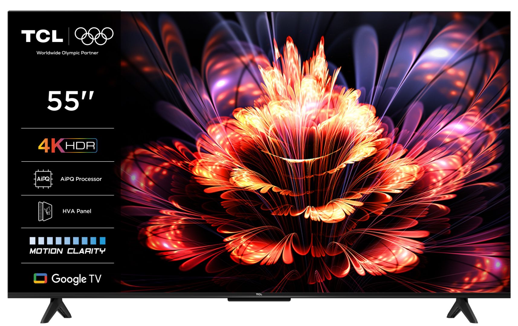 Televizor TCL LED 55V6C, 139 cm, Smart Google TV, 4K Ultra HD, (Model 2025)