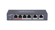 Switch Hikvision DS-3E0106P-E/M(B), 6 porturi 10/100 Mbps