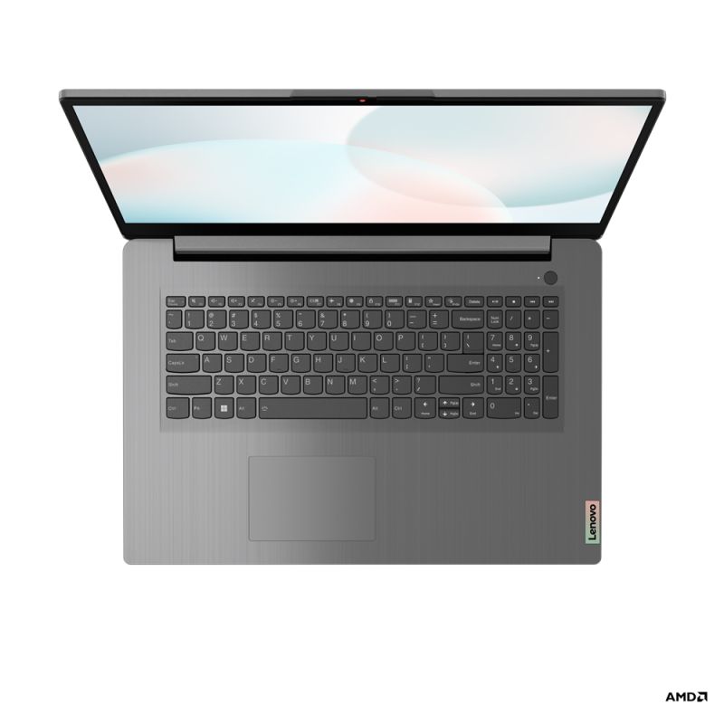 Laptop Lenovo IdeaPad 3 17ABA7 82RQ0080RM, 17.3 inch 1600 x 900, AMD 5625U (6 C / 12 T, 3.2 GHz - 4.3 GHz, 3 MB + 16 MB cache, 15 W), 16 GB DDR4, 512 GB SSD, AMD Radeon Graphics, Fara sistem de operare, Gri