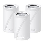 BE11000 Whole Home Mesh Wi-Fi 7 System(Tri-Band) SPEED: 688 Mbps at 2.4 GHz + 4324 Mbps at 5 GHz + 5765 Mbps at 6 GHz SPEC: Internal Antennas, 2 × 5 Gigabit Ports + 1 × 2.5 Gigabit Port (WAN/LAN auto-sensing), 1× USB Port, 240MHz for 5 GHz and 320MHz for 6 GHz, 6-Stream FEATURE: Deco App, Router/AP