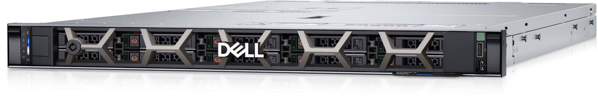 Server Dell R6615, Rack, AMD 9454P (48 C / 96 T, 2.75 GHz - 3.8 GHz, 256 MB cache, 290W), 32 DDR5 ECC, 2 x 480 GB SSD, 1100 W, Fara sistem de operare
