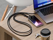 Satechi OntheGo Crossbody Lanyard Cable - Black
