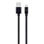 Dviced Cable USB-A to Lightning Nylon Textile 1,25m - Black