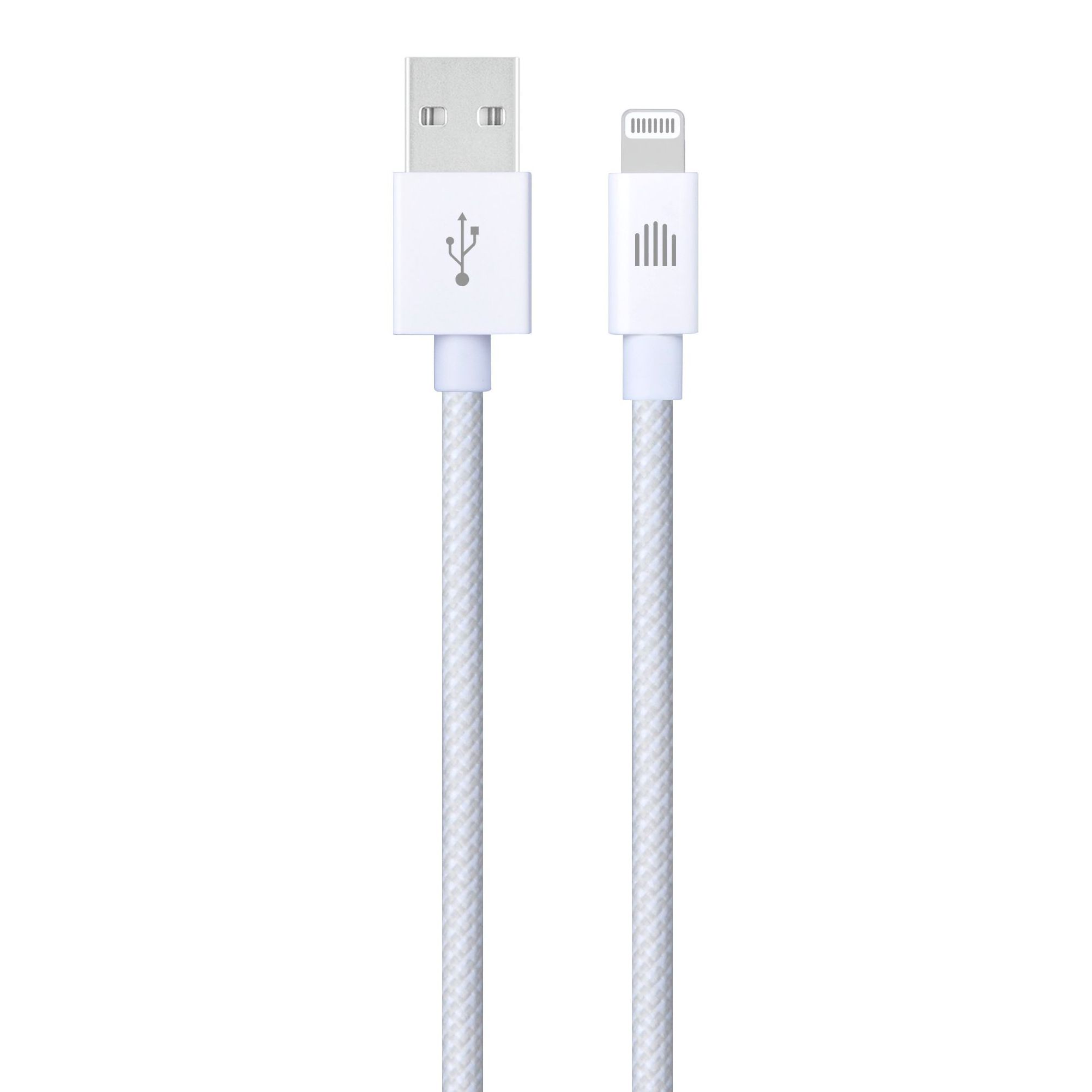 Dviced Cable USB-A to Lightning Nylon Textile 1,25m - White