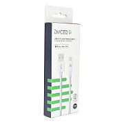 Dviced Cable USB-A to Lightning Nylon Textile 1,25m - White