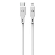 Dviced Cable USB-C to Lightning silicone 1,25m - White