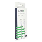 Dviced Cable USB-C to Lightning Nylon Textile 1,25m - White