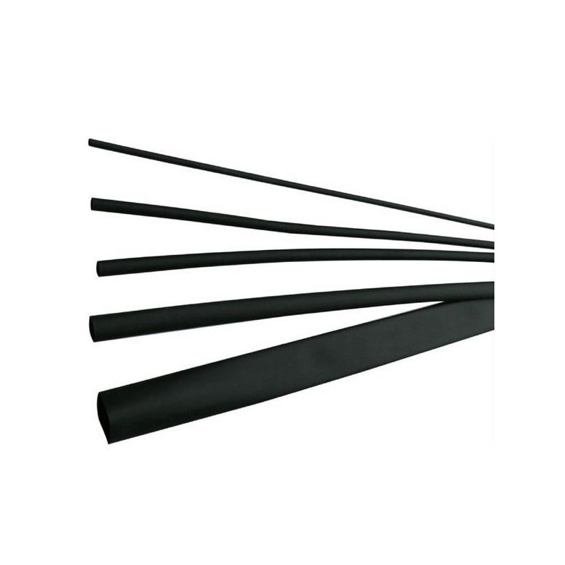 Tub termocontractabil 1,2 / 0,6 mm ET100, negru (30buc)- ELEMATIC