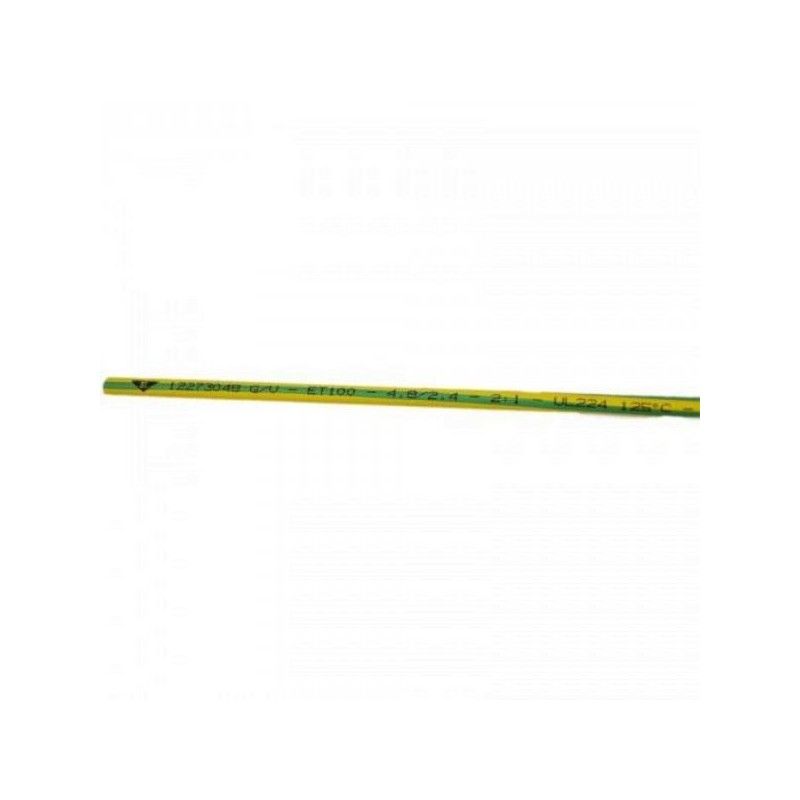 Tub termocontractabil 9,5 / 4,8 mm ET100, galben-verde (20buc)- ELEMATIC