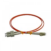 Patchcord FO SC/PC-LC/PC, MM OM2 50/125, manta LSZH 3.0mm, duplex 3m - Emtex