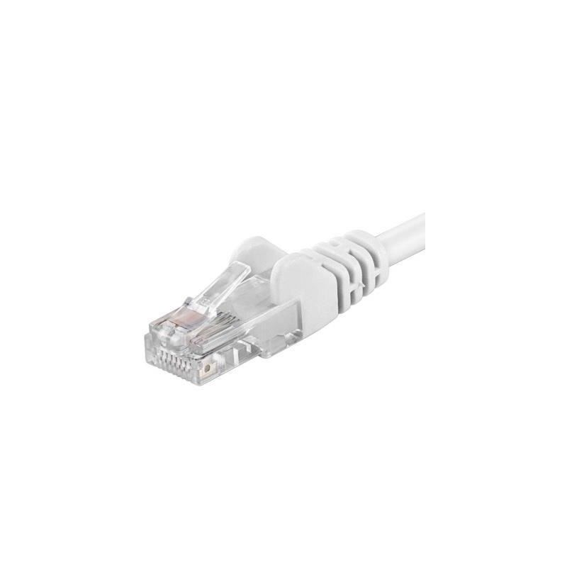 Patchcord UTP RJ45-RJ45 Cat.5e 1m, alb