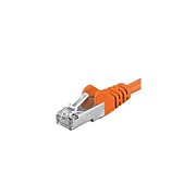 Patchcord SFTP RJ45-RJ45 Cat.6A, 1m, portocaliu