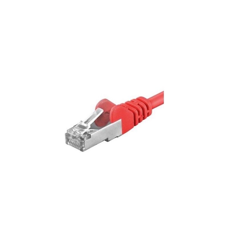 Patchcord SFTP RJ45-RJ45 Cat.6A, 1m, rosu