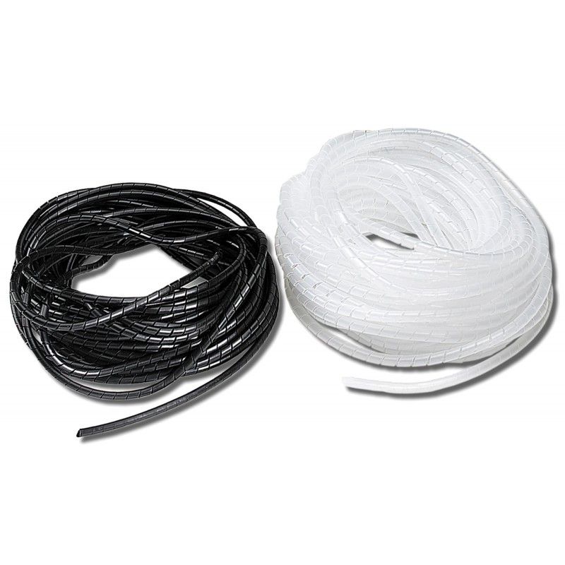 Organizator spiralat cabluri 23 - 150mm, black, (20m) - ELEMATIC