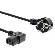 Cablu alimentare calculator IEC C13 - Schuko, 2 m, 90 grade, PremiumCord