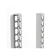 Ghidaj vertical 36U, pentru rack  cu latimea de 800mm, 1 set (stanga + dreapta) negru, DECKRO