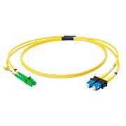 Patchcord FO SC/PC-LC/APC, SM OS2 9/125, manta LSZH 3.0mm, duplex 1m - Emtex