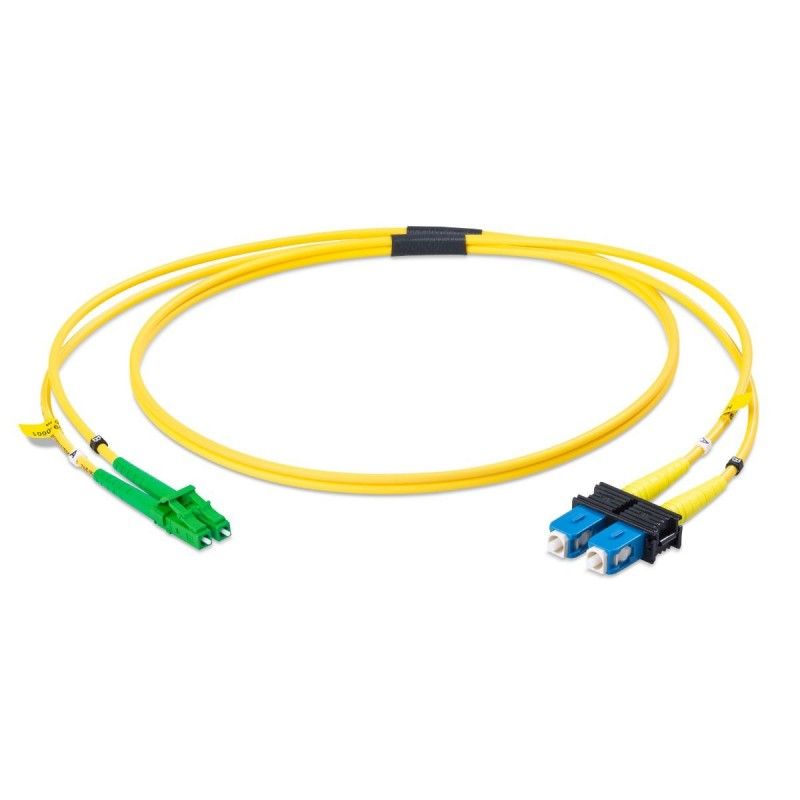 Patchcord FO SC/PC-LC/APC, SM OS2 9/125, manta LSZH 3.0mm, duplex 2m - Emtex