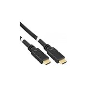 Cablu HDMI cu amplificator, High Speed, Ethernet, 4K@60Hz, tripluecranat, V2.0, conectori auriti, 25m, PremiumCord