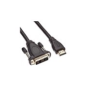 Cablu HDMI - DVI-D (18+1), dubluecranat, conectori auriti, 5m, PremiumCord