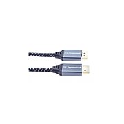 Cablu DisplayPort, tata - tata, Versiunea 1.4, 8K (7680x4320), dublu ecranat, manson textil, conectori metalici auriti, 2m, PremiumCord