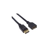 Cablu prelungitor DisplayPort, tata - mama, 4K@30Hz, conectori auriti, 1m, dublu ecranat, PremiumCord