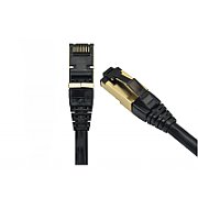 Patchcord FFTP RJ45-RJ45 Cat.8, LSZH, 10m, negru - EMTEX