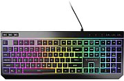 Tastatura gaming cu fir Genesis RHOD 530, tip membrana, iluminare RGB, numar taste 114, material ABS, lungime cablu 180cm, negru