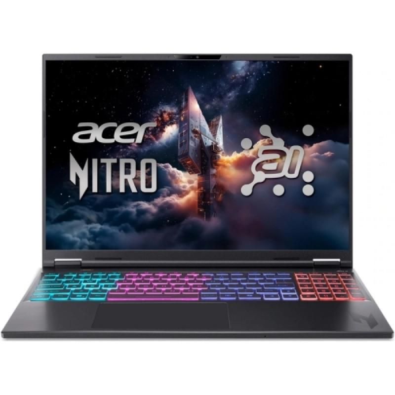 Laptop Acer Nitro 16S AI AN16S-61-R4UF, 16 inch 2560 x 1600, AMD Ryzen AI 9 - 365 (10 C / 20 T, 5.0 GHz), 32 GB DDR5, 1 TB SSD, nVidia GeForce RTX 5070, Fara sistem de operare, Negru